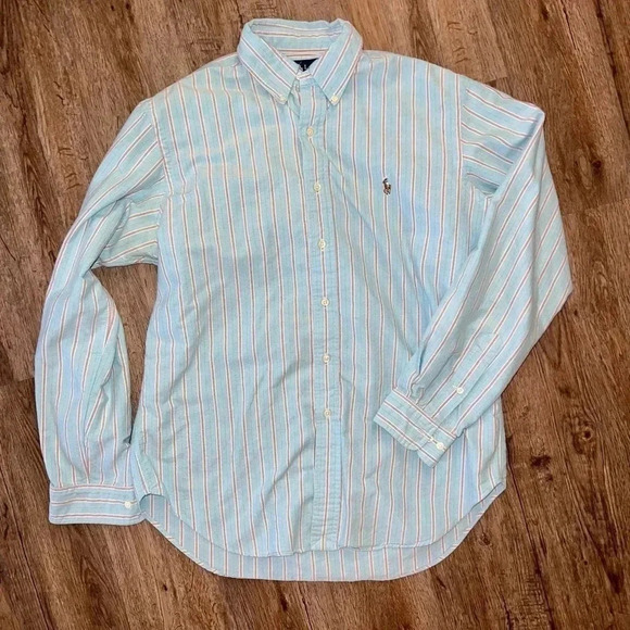 Ralph Lauren • Striped Dress Casual Button Down - Picture 1 of 8